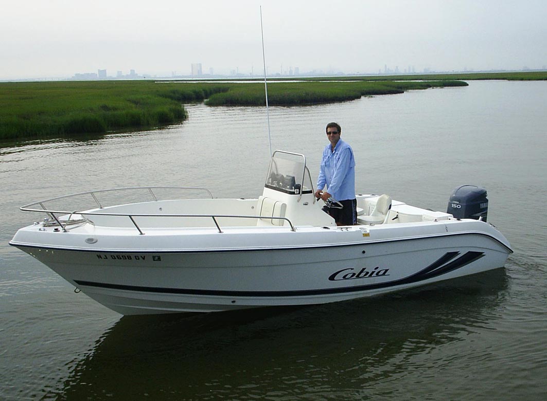 Capt Scott Newhall and 21' Cobia