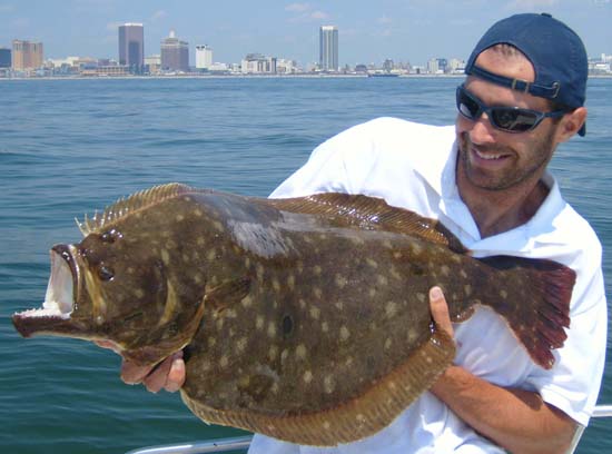 Captain Scott Newhall 14 pound fluke